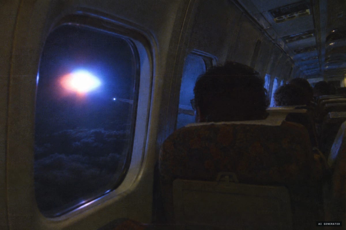 VASP Flight 169, 8 February 1982: passengers watch a bright, colour-changing light that Captain Gerson Maciel de Britto described as a disc the size of two jumbo jets, pacing the Boeing 727 over Bahia.