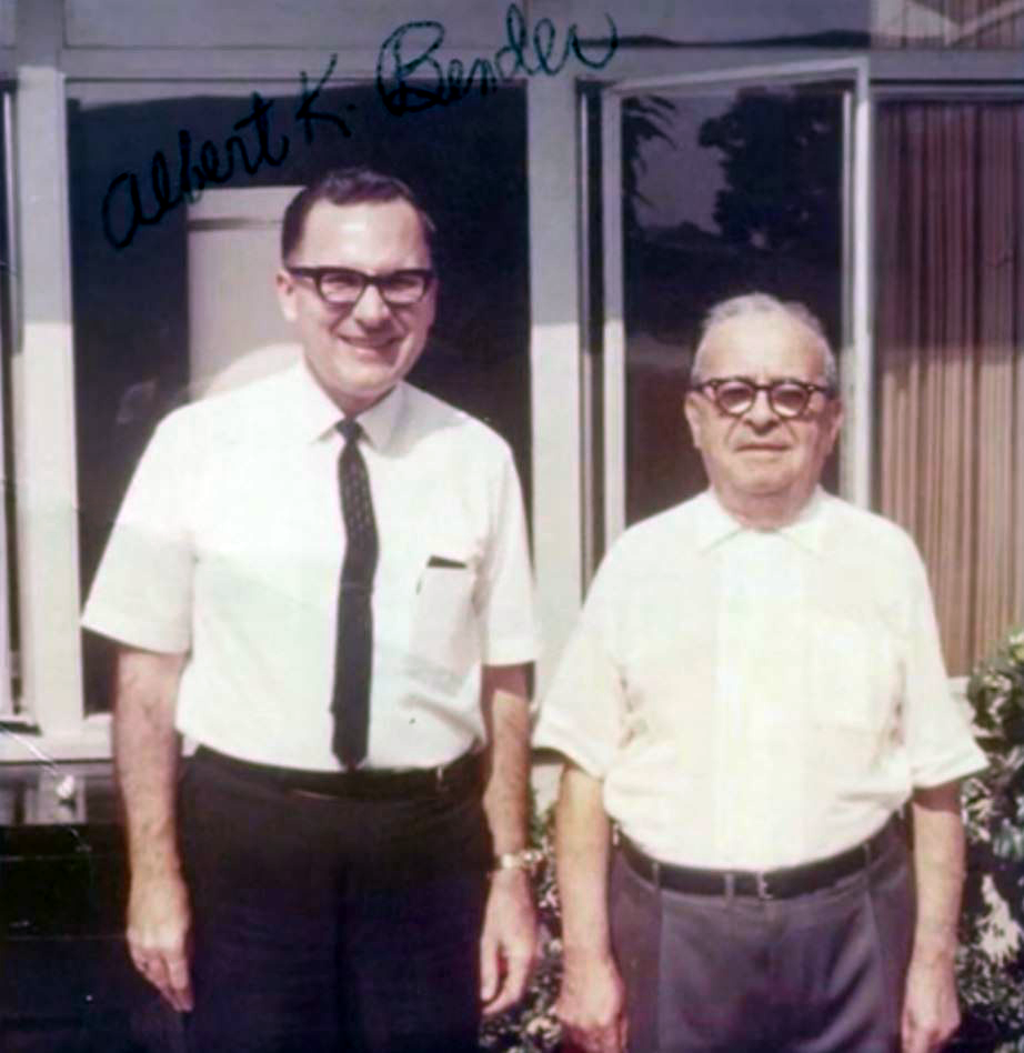 Albert K. Bender with his father (Commons caption; en.wiki says with Max Steiner)