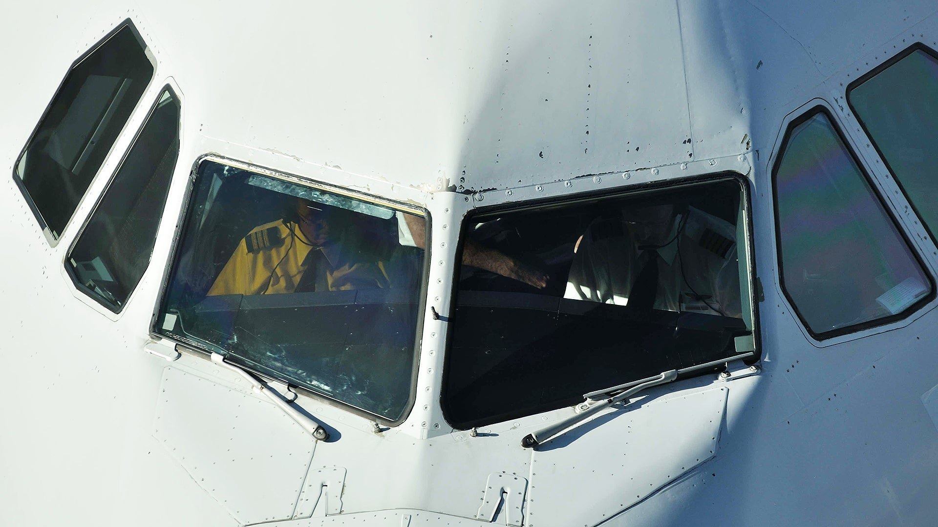 Illustrative A320 cockpit image used by The War Zone; not a photograph of the event