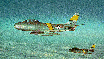 Generic F-86 illustration, not from the event