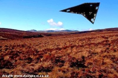 Header illustration on the UFO Chronicles repost of the 2014 Daily Post article. Origin unknown.