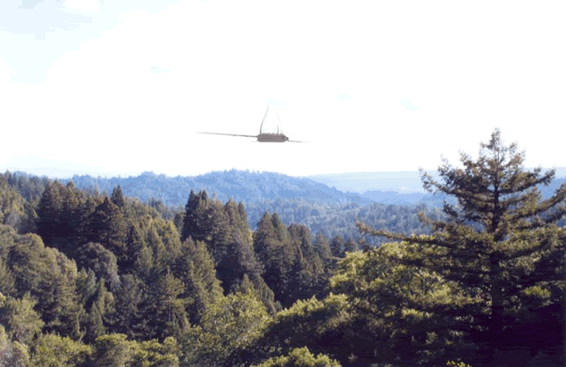 Frame from an animation matching Chad's photo to the identified Highway 17 location.