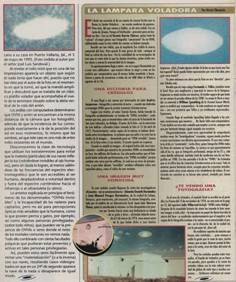 Glass lamp compared with the Díaz object