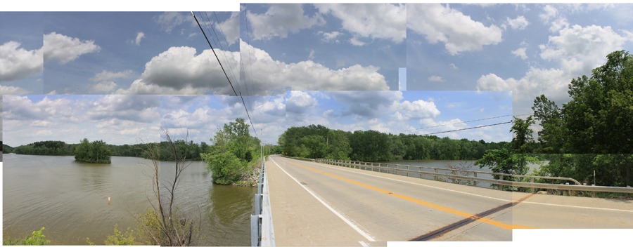 Witness-location map on Route 430 near Charles Mill Reservoir