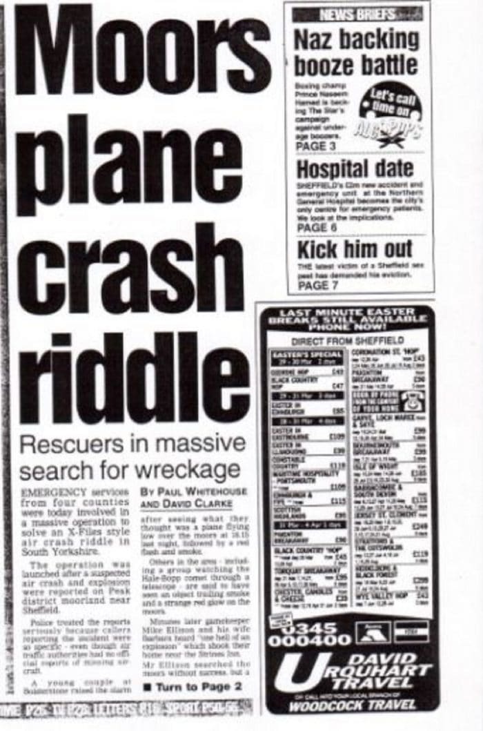 The Star front page reporting the incident.