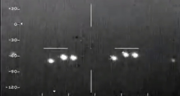 FLIR frame just before one light splits into two.