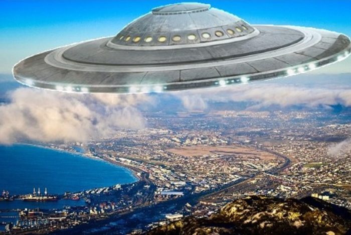 A superimposed UFO off the South African coast (composite illustration, not of this event)