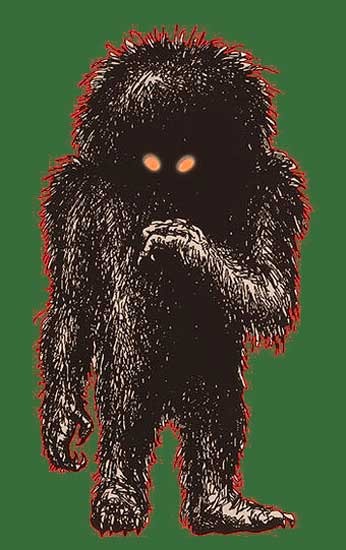 Momo, Monster of Missouri (probably an illustration).