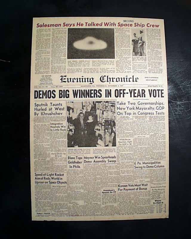 Evening Chronicle (Allentown), 6 November 1957, page photo