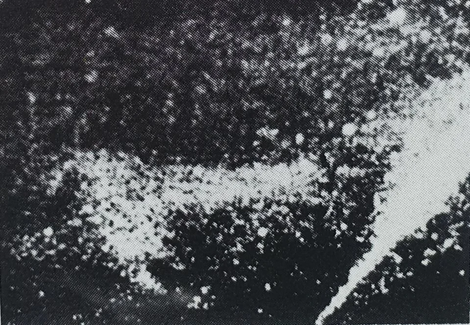 The third frame, showing two separate hazy images