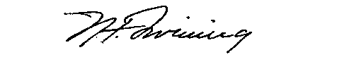 Signature of N. F. Twining on the 23 September 1947 letter