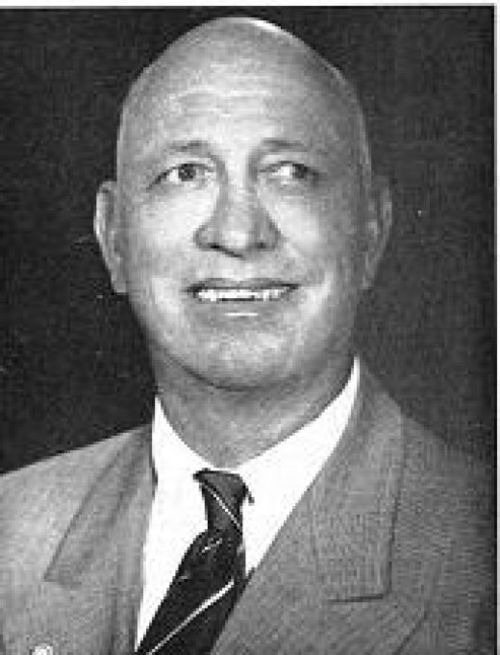1950s black-and-white portrait of Truman Bethurum