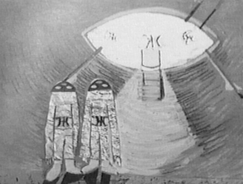 Artist's rendition of the Voronezh landing.