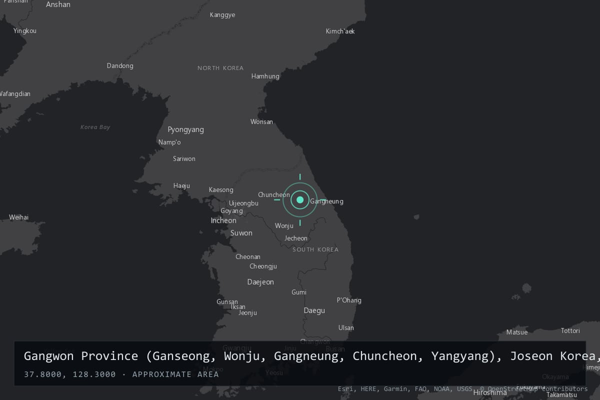 Where it happened: Gangwon Province (Ganseong, Wonju, Gangneung, Chuncheon, Yangyang), Joseon Korea, South Korea