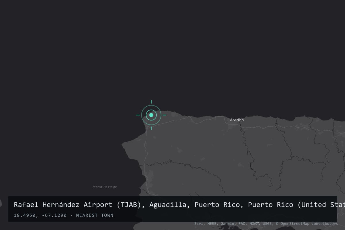 Where it happened: Rafael Hernández Airport (TJAB), Aguadilla, Puerto Rico, Puerto Rico (United States)