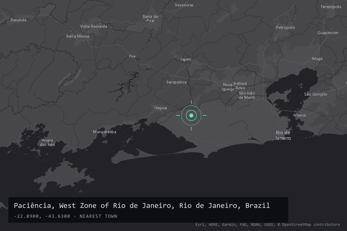 Where it happened: Paciência, West Zone of Rio de Janeiro, Rio de Janeiro, Brazil