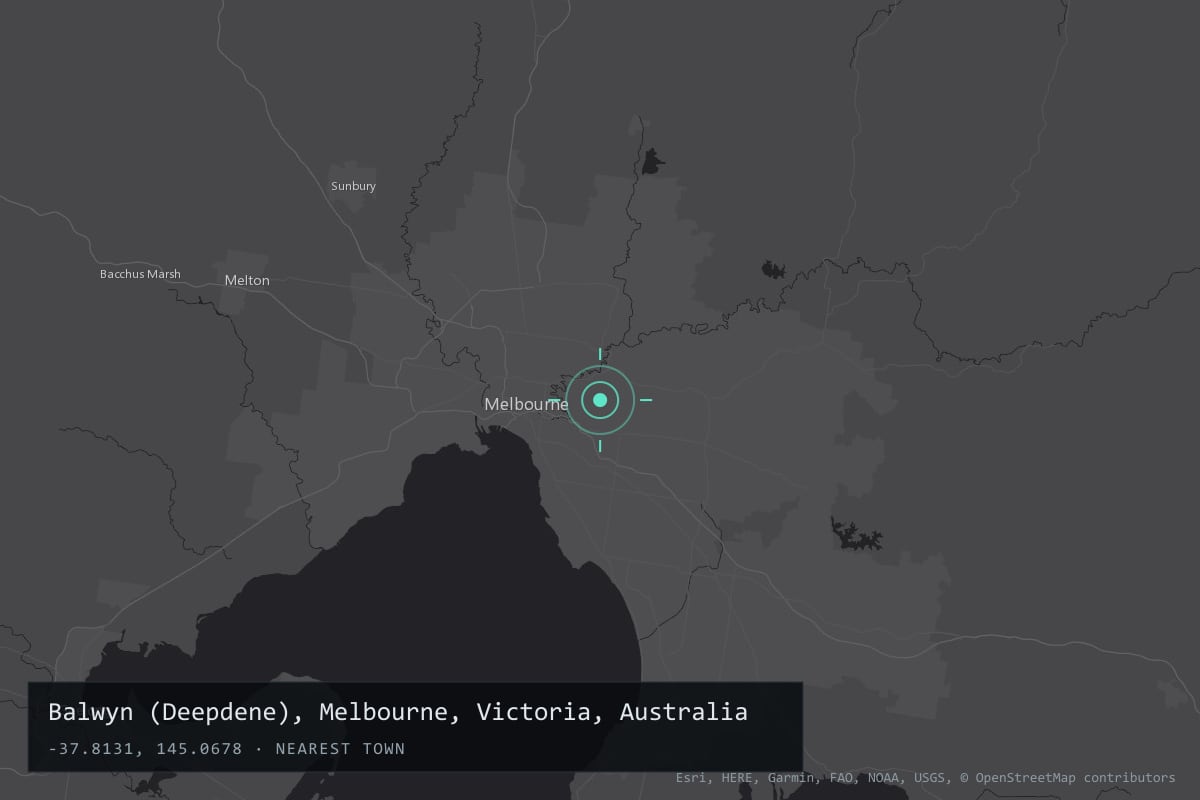 Where it happened: Balwyn (Deepdene), Melbourne, Victoria, Australia