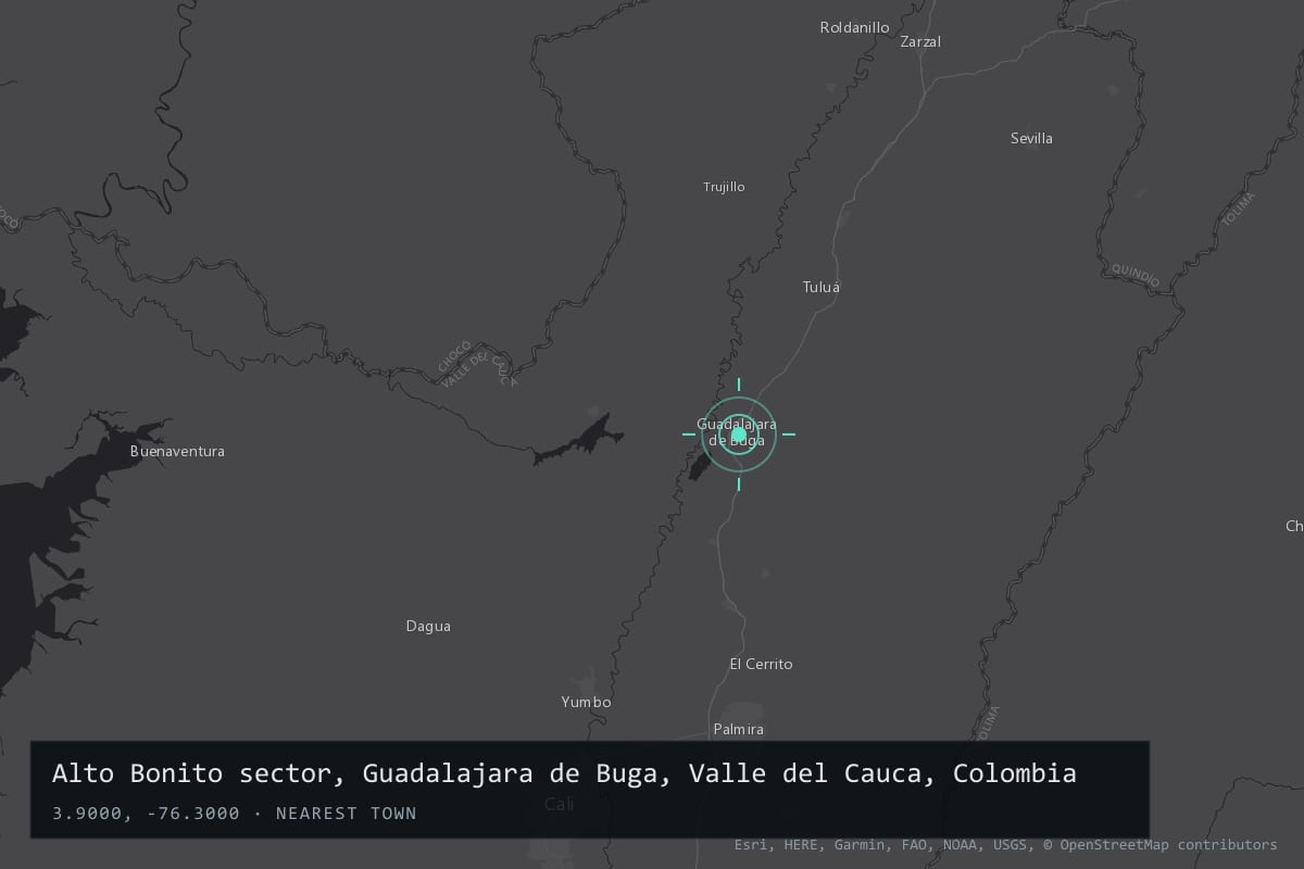Where it happened: Alto Bonito sector, Guadalajara de Buga, Valle del Cauca, Colombia