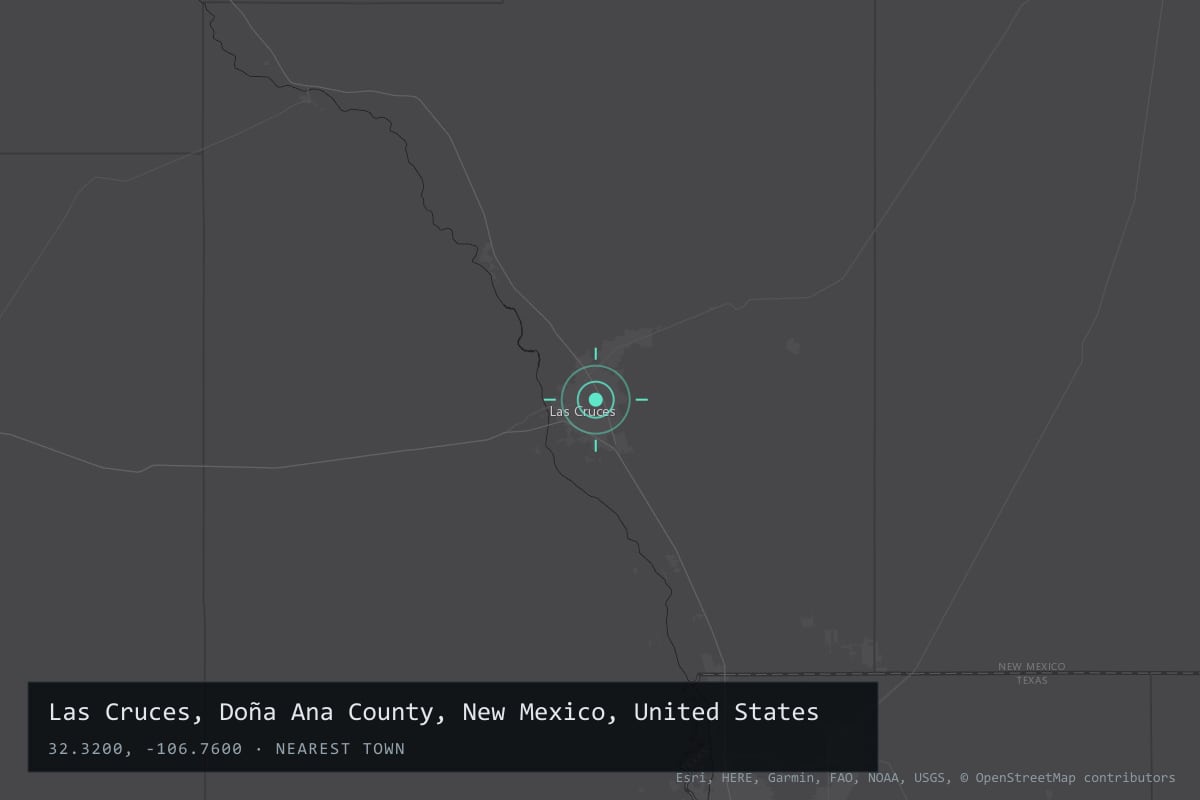 Where it happened: Las Cruces, Doña Ana County, New Mexico, United States
