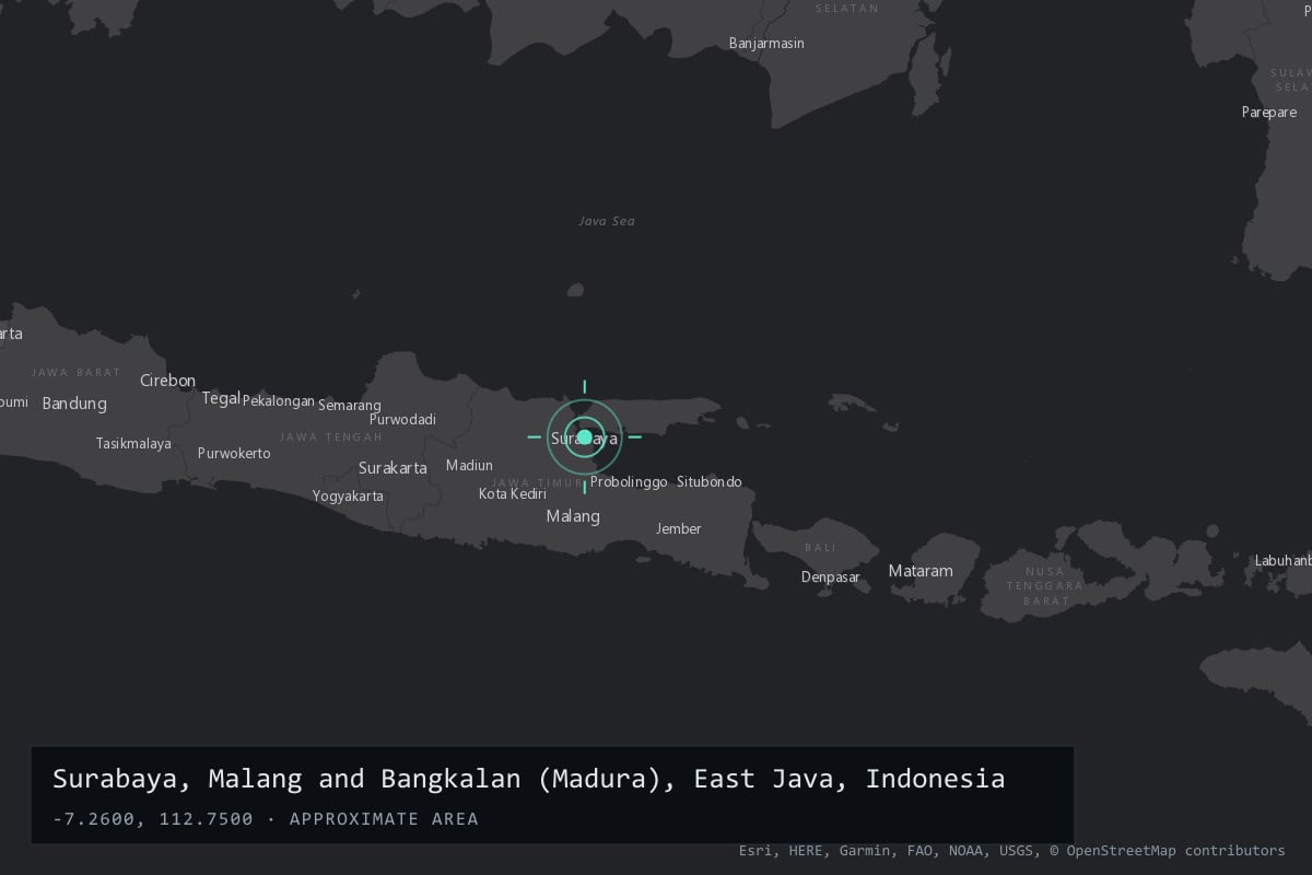 Where it happened: Surabaya, Malang and Bangkalan (Madura), East Java, Indonesia