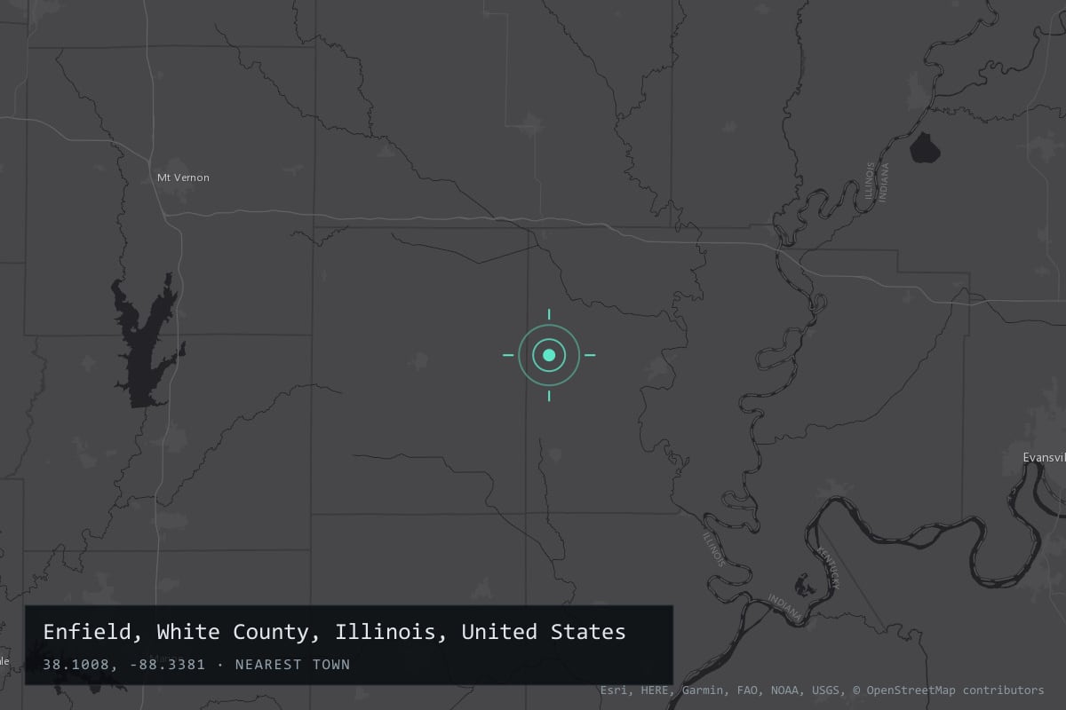 Where it happened: Enfield, White County, Illinois, United States