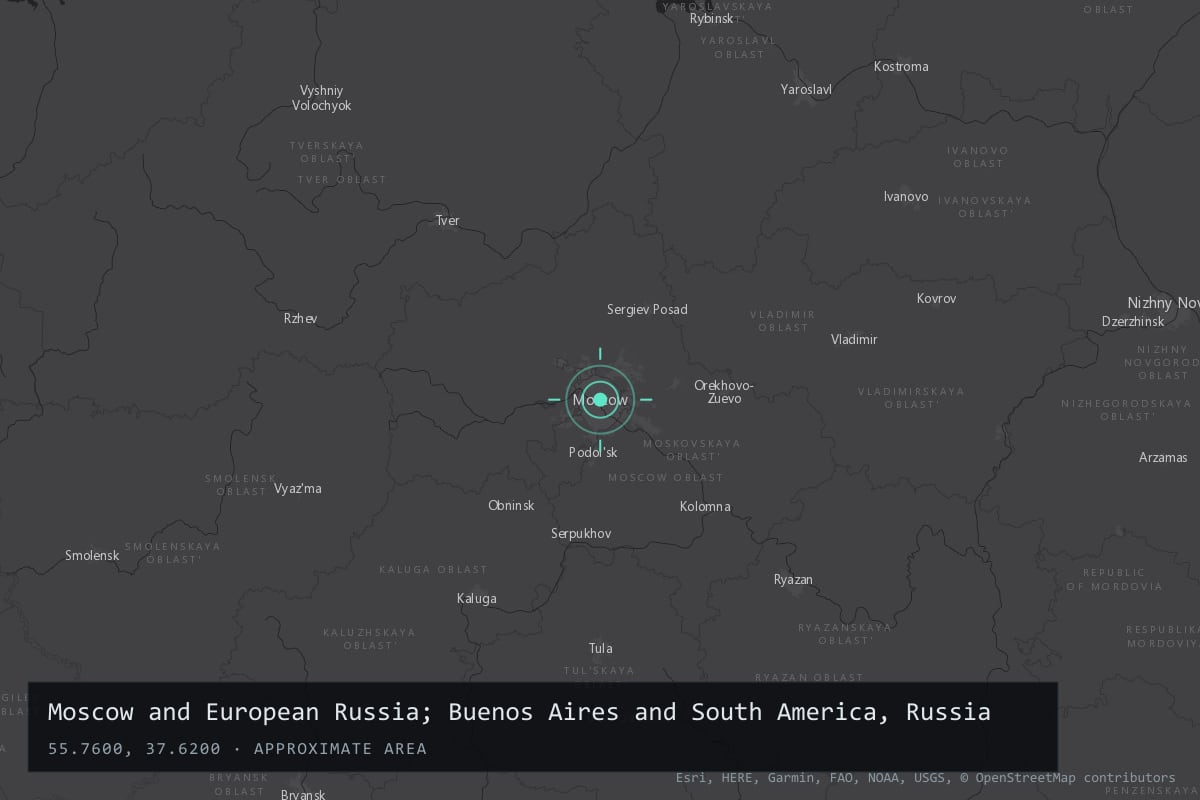 Where it happened: Moscow and European Russia; Buenos Aires and other parts of South America.