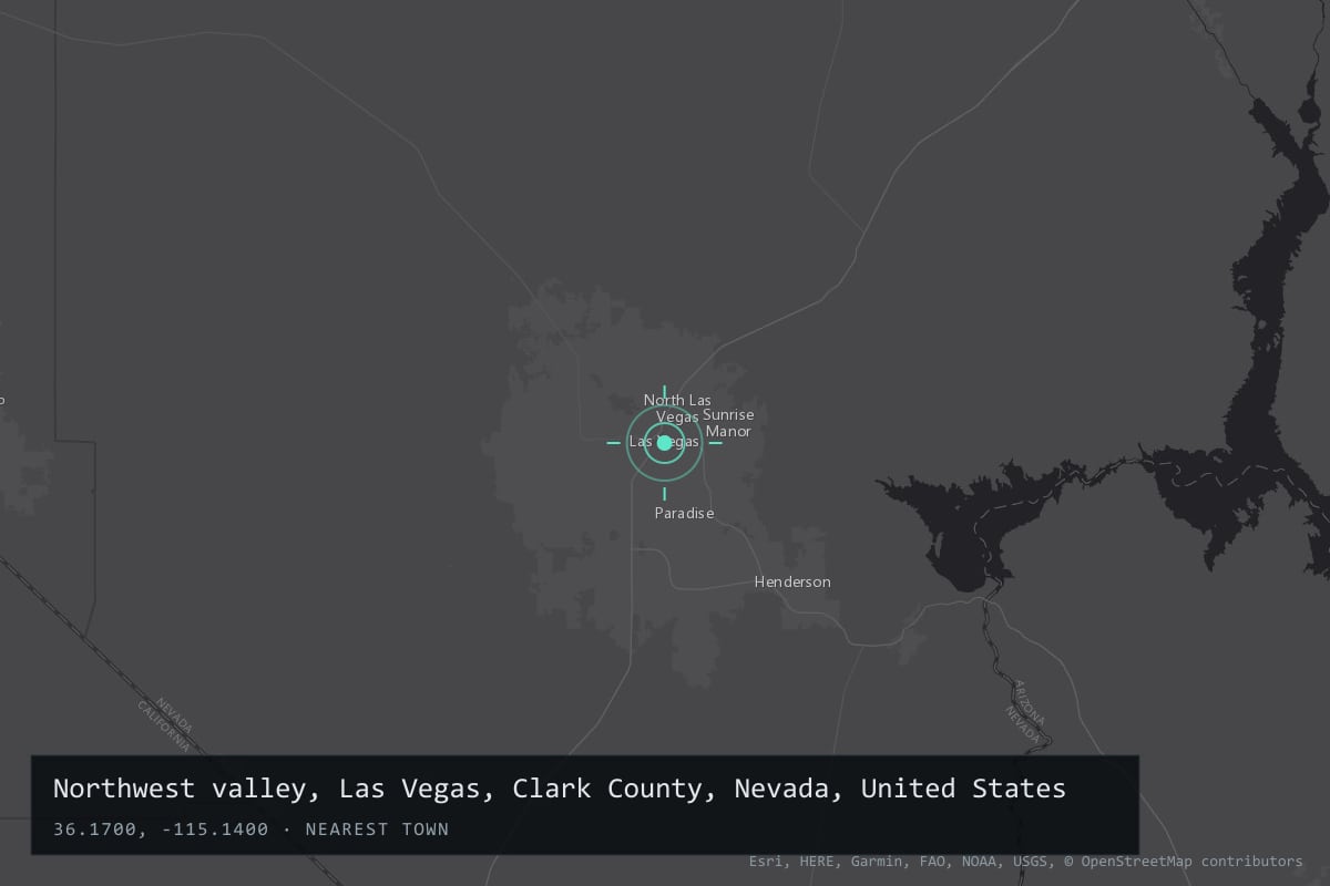 Where it happened: Northwest valley, Las Vegas, Clark County, Nevada, United States