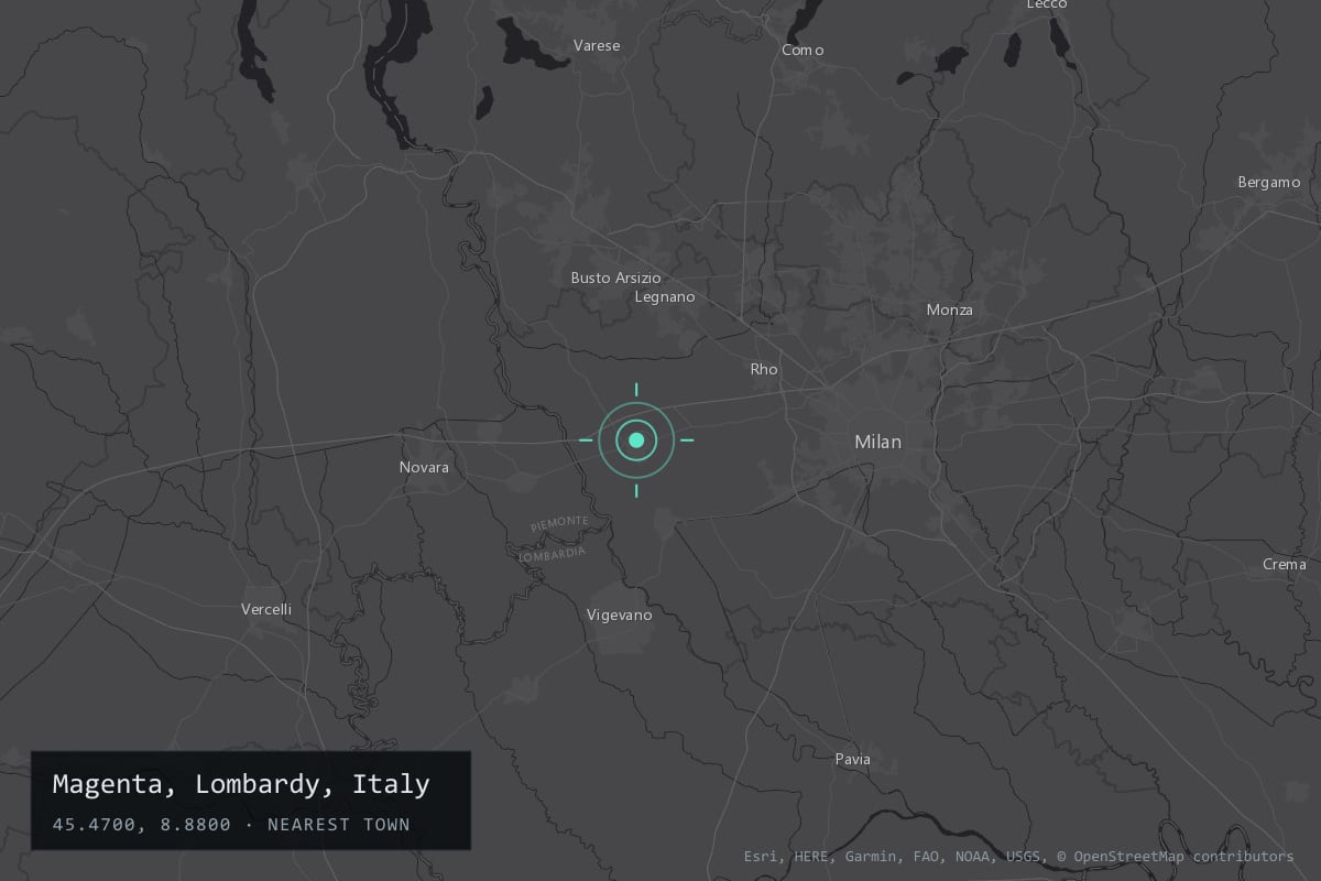 Where it happened: Magenta, Lombardy, Italy