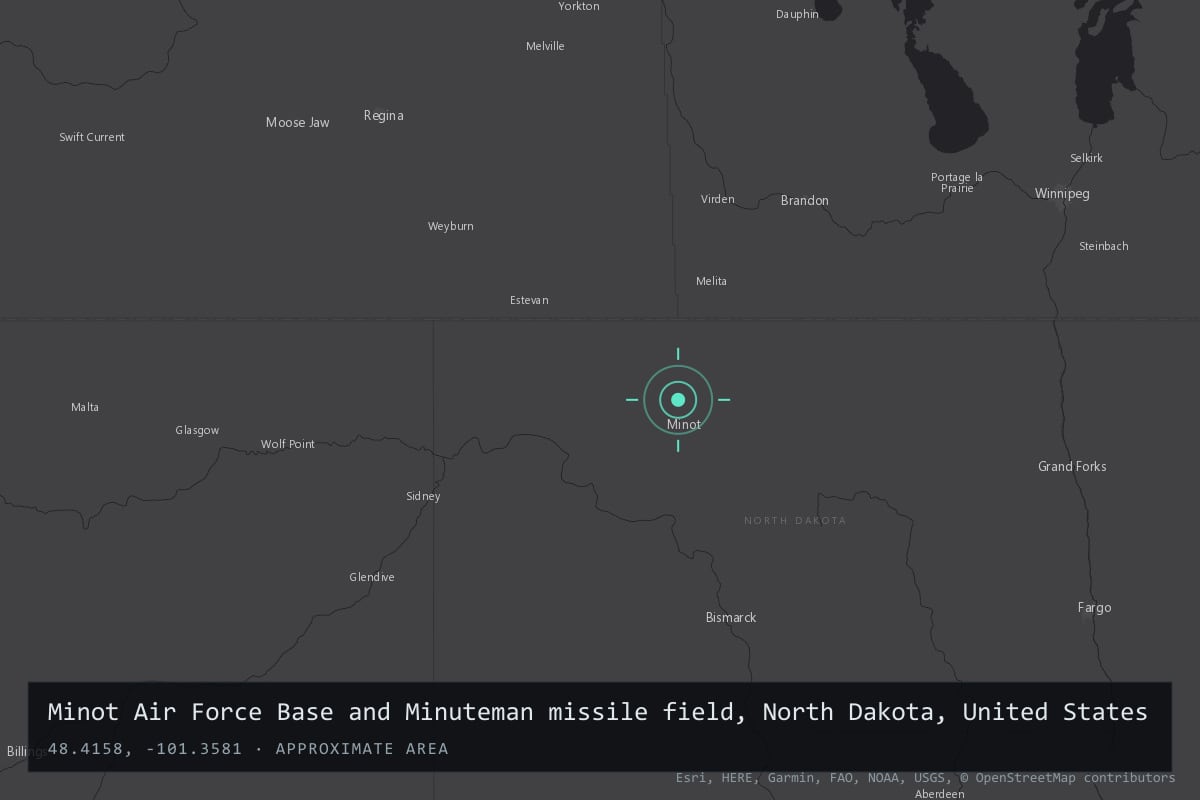 Where it happened: Minot Air Force Base and Minuteman missile field, North Dakota, United States