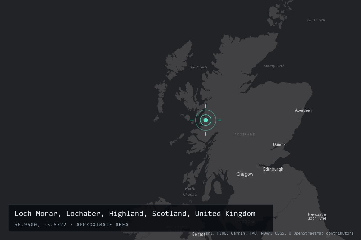 Where it happened: Loch Morar, Lochaber, Highland, Scotland, United Kingdom