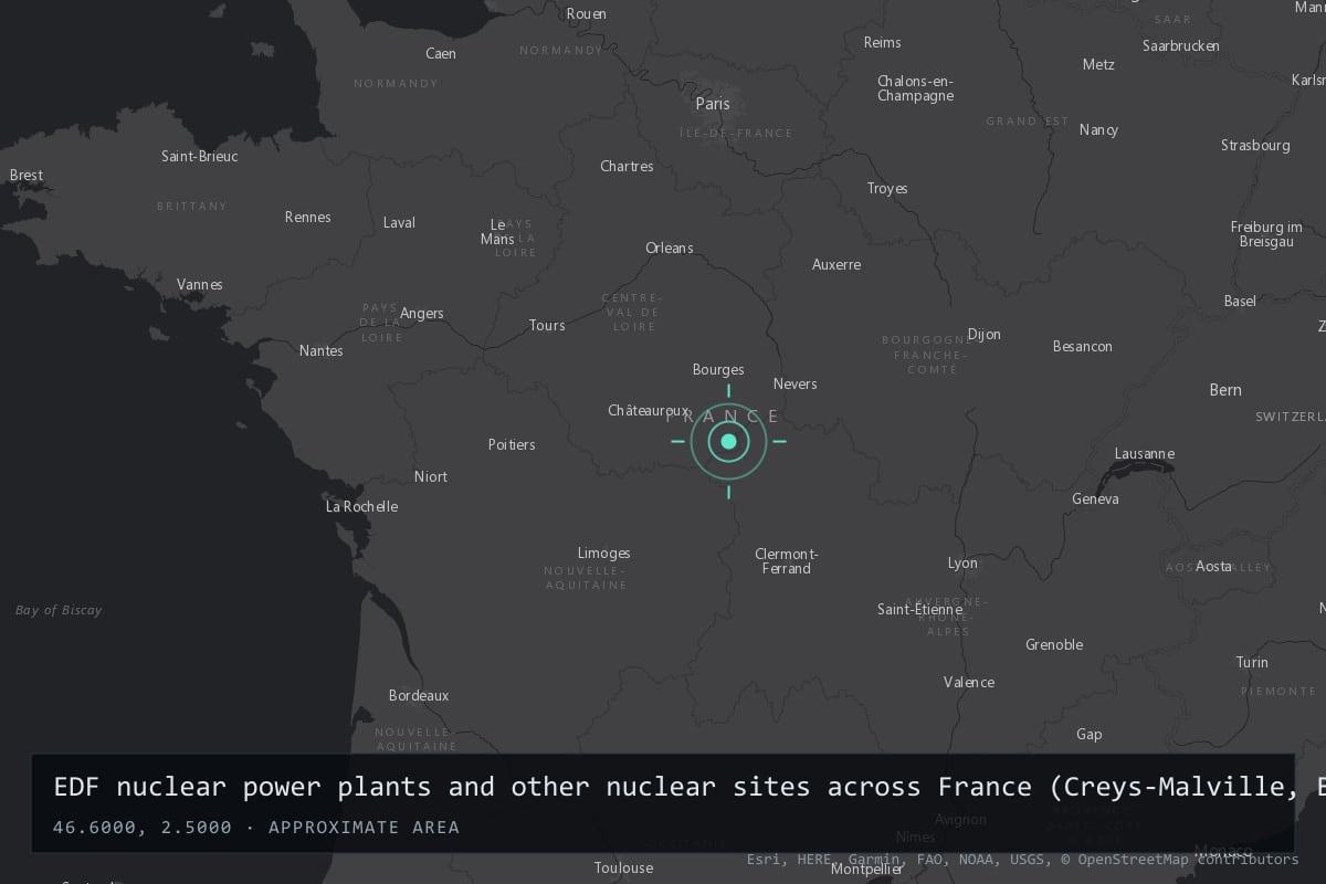 Where it happened: EDF nuclear power plants and other nuclear sites across France (Creys-Malville, Bugey, Blayais, Cattenom, Chooz, Gravelines, Nogent-sur-Seine and others), France