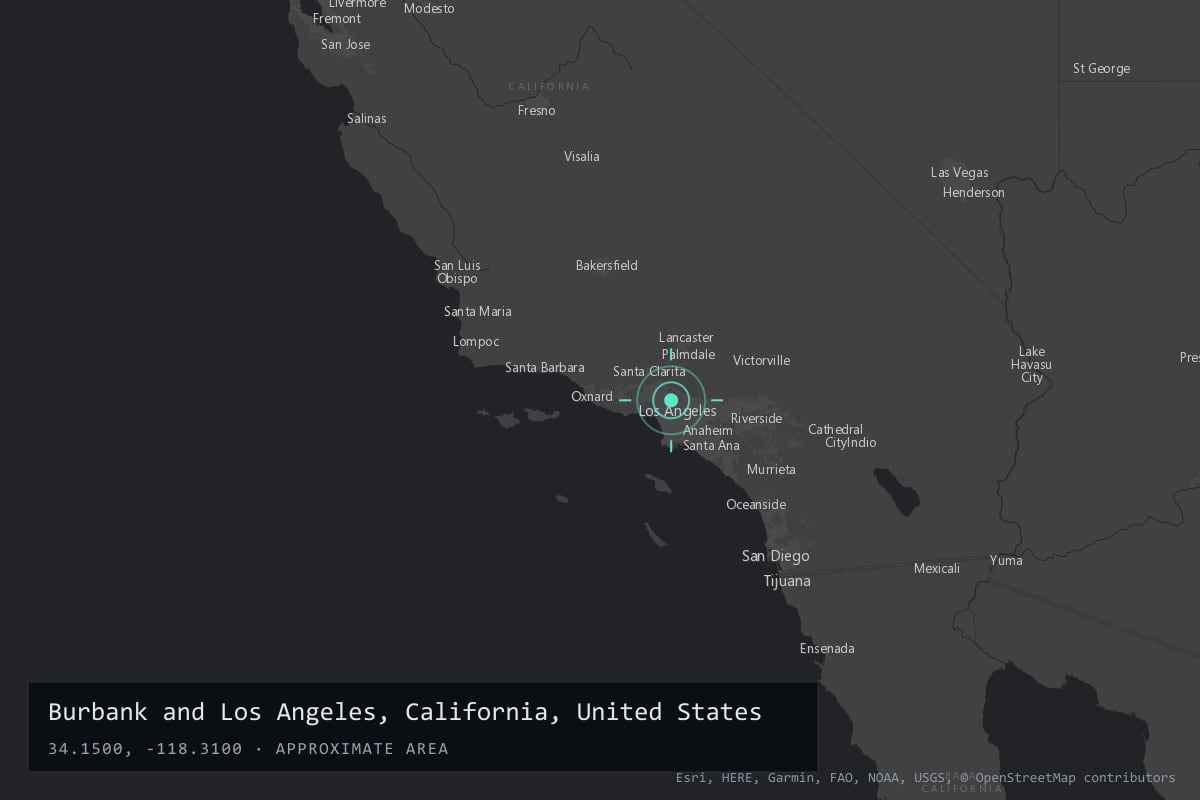 Where it happened: Burbank and Los Angeles, California, United States