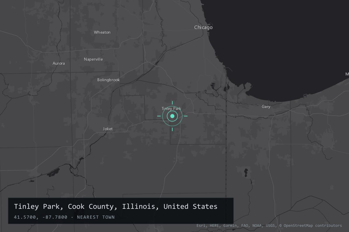 Where it happened: Tinley Park, Cook County, Illinois, United States