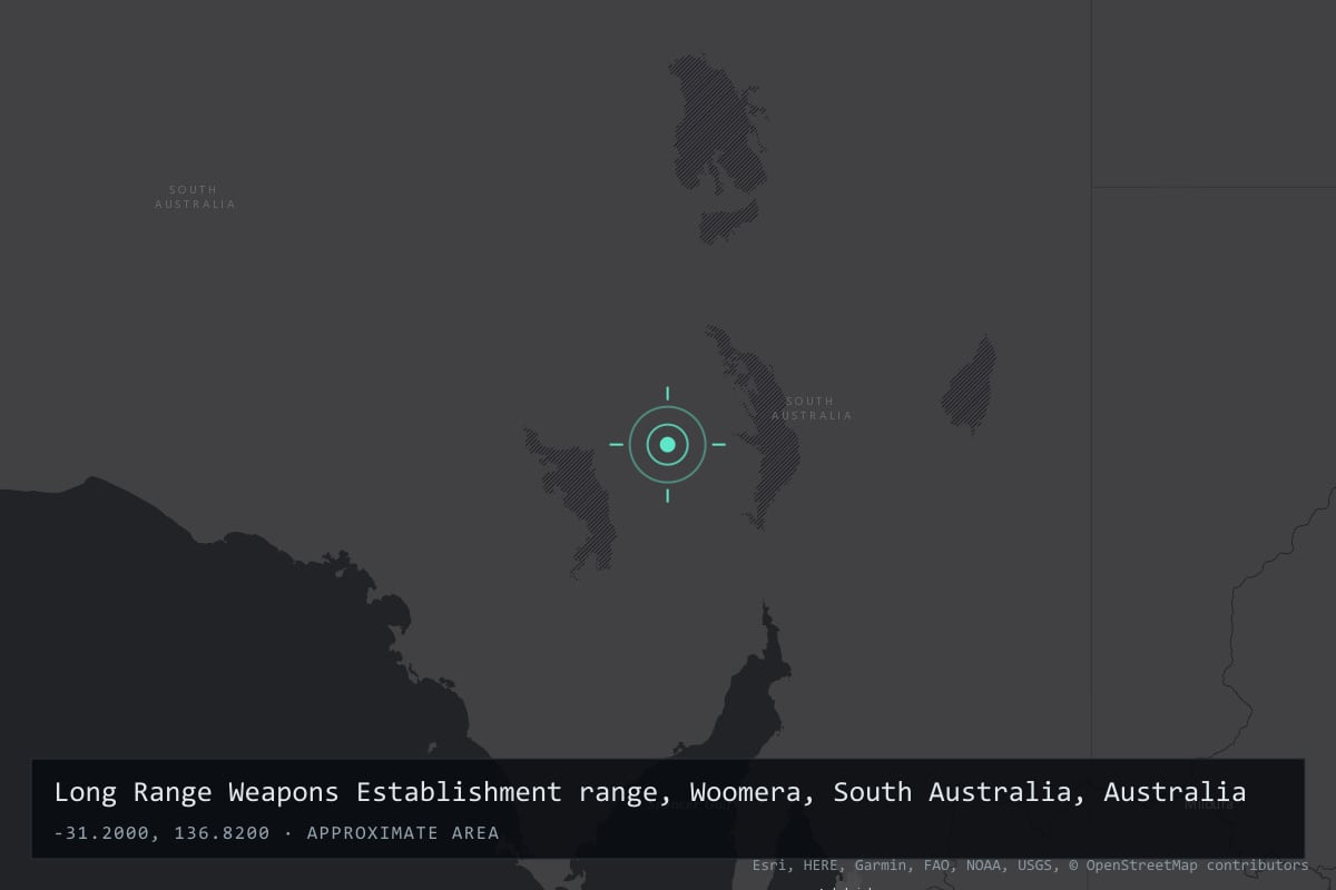 Where it happened: Long Range Weapons Establishment range, Woomera, South Australia, Australia
