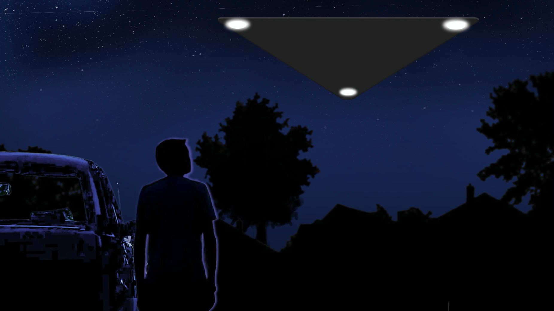 Digital Rendering, “Dark Triangle with Lights,” 2011