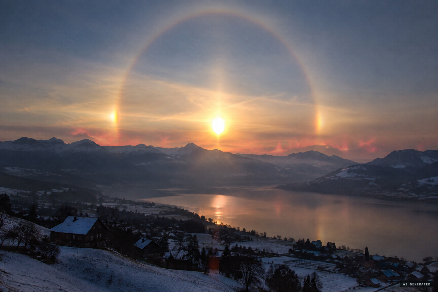 Natural explanations: halos, sun dogs and aurora
