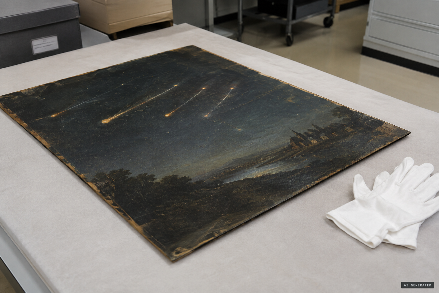 Gustav Hahn's painting survives in the University of Toronto Archives