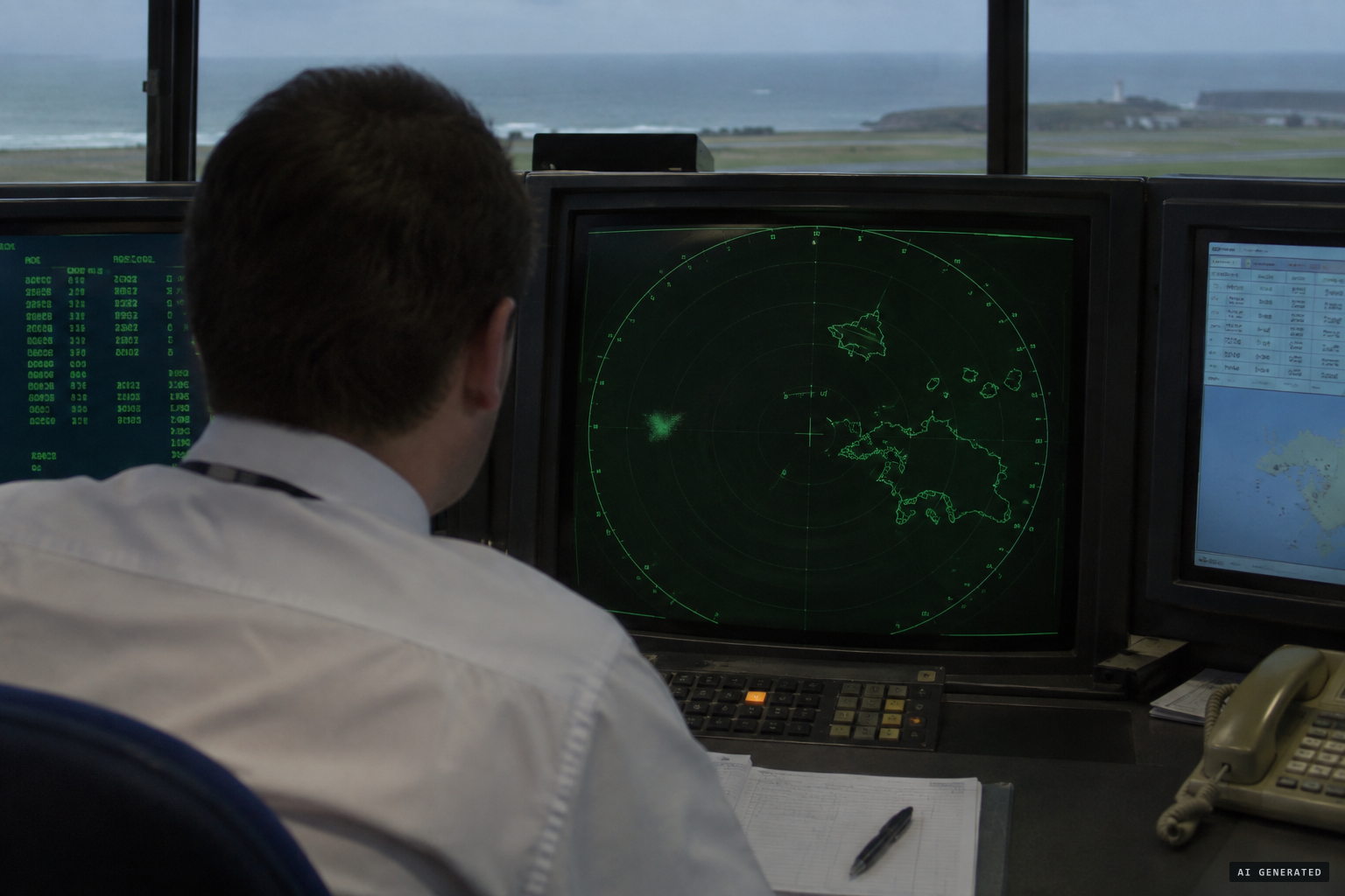 Jersey radar shows a single ragged blob near the Casquets