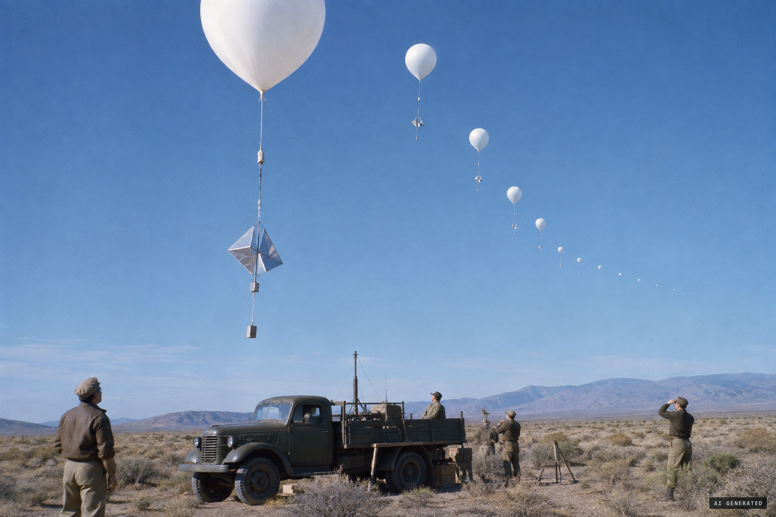 Project Mogul balloons near Roswell