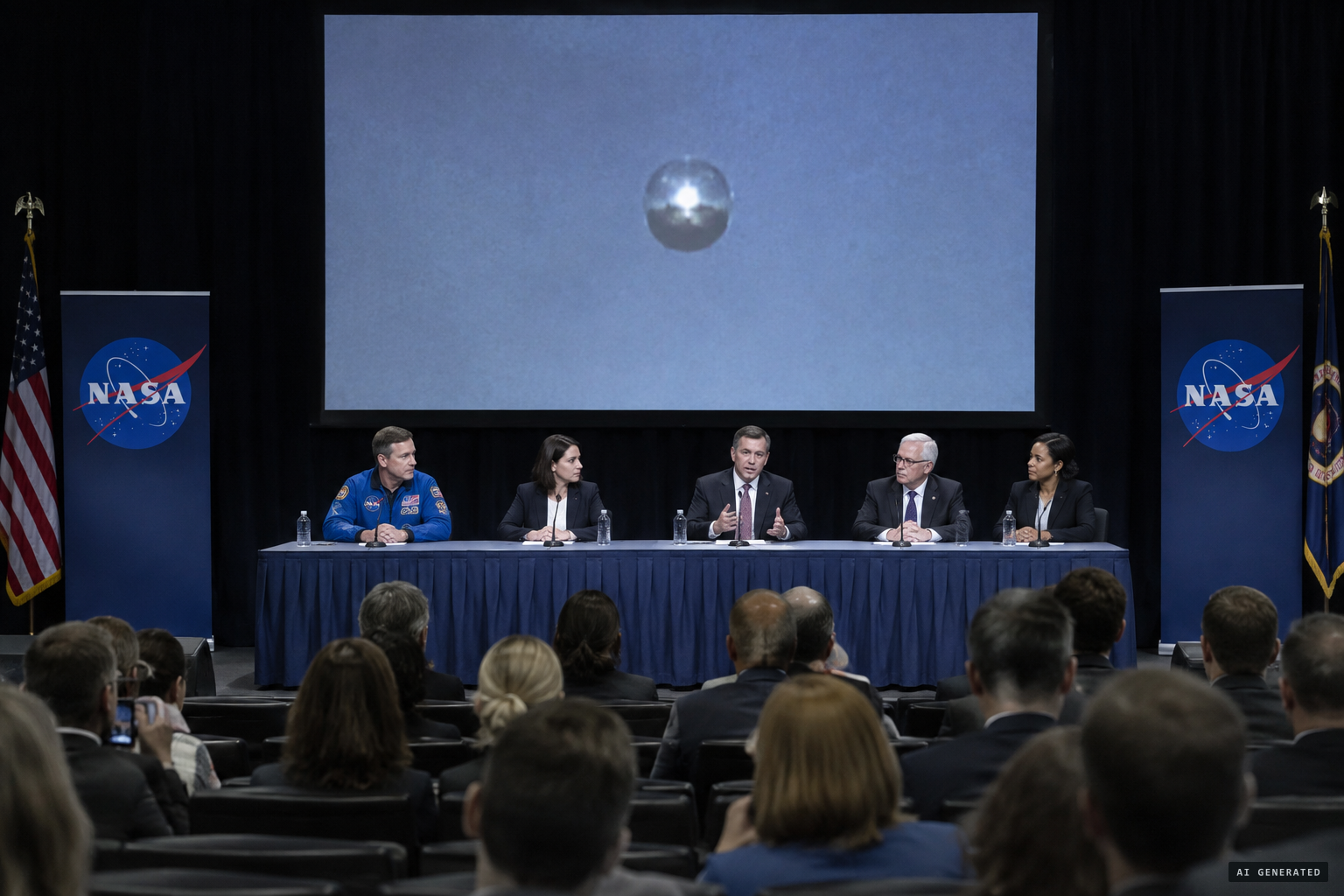 The clip shown again at NASA's public UAP meeting