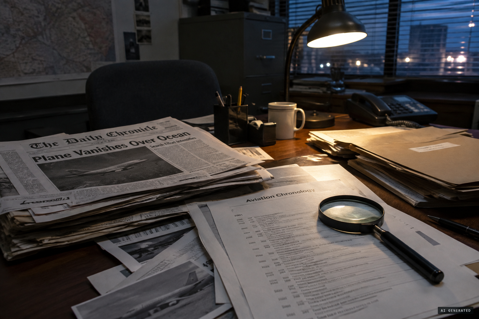 No news report, airline record or radar data has been found