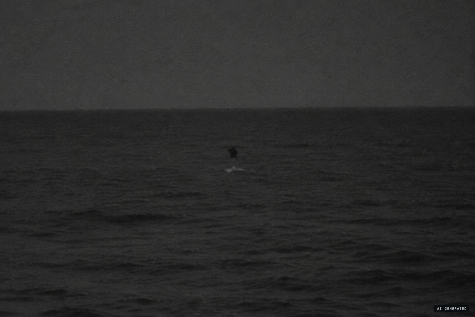 The object seems to enter the water with minimal impact