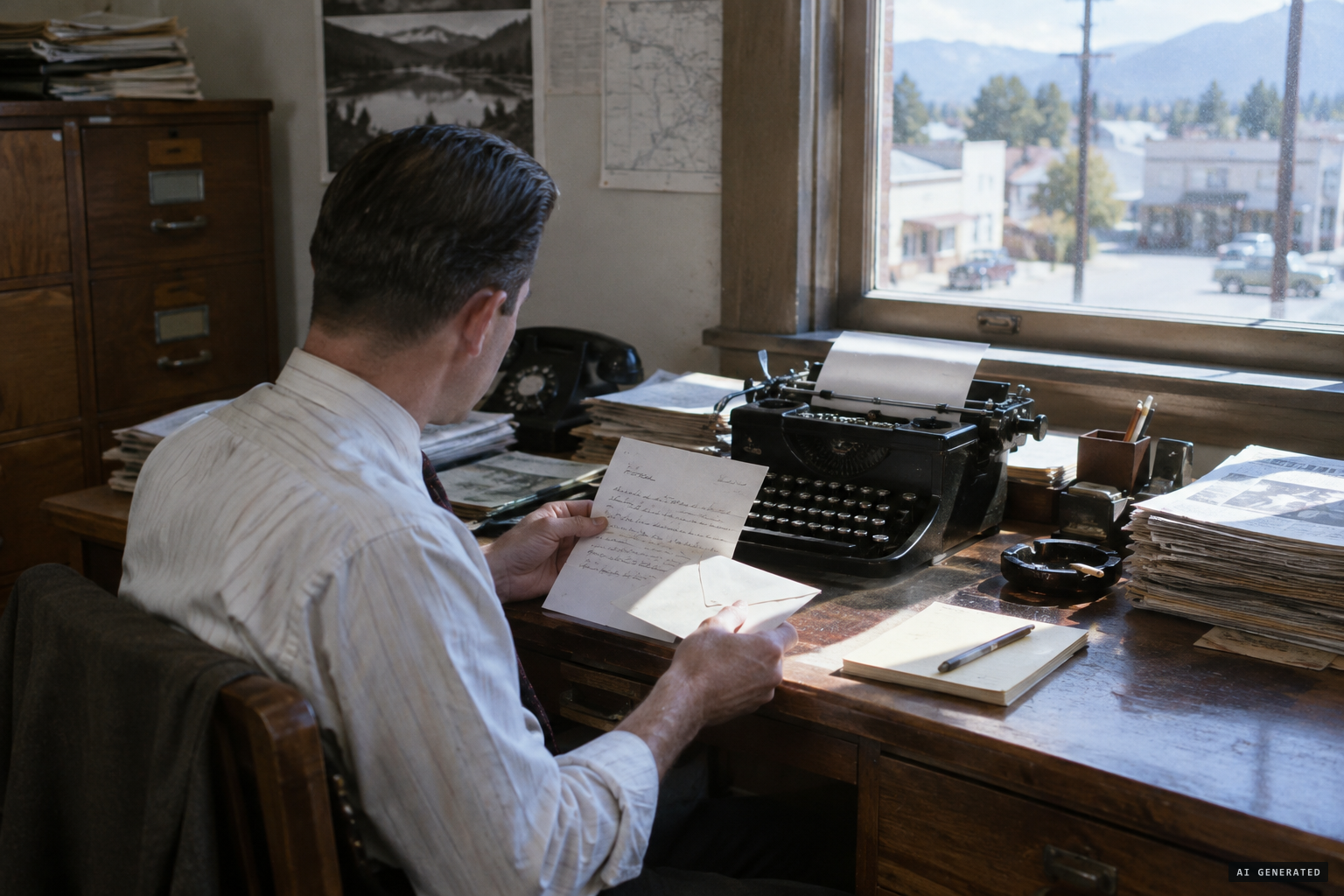 1957: a letter from Albert Ostman reaches newspaperman John Green