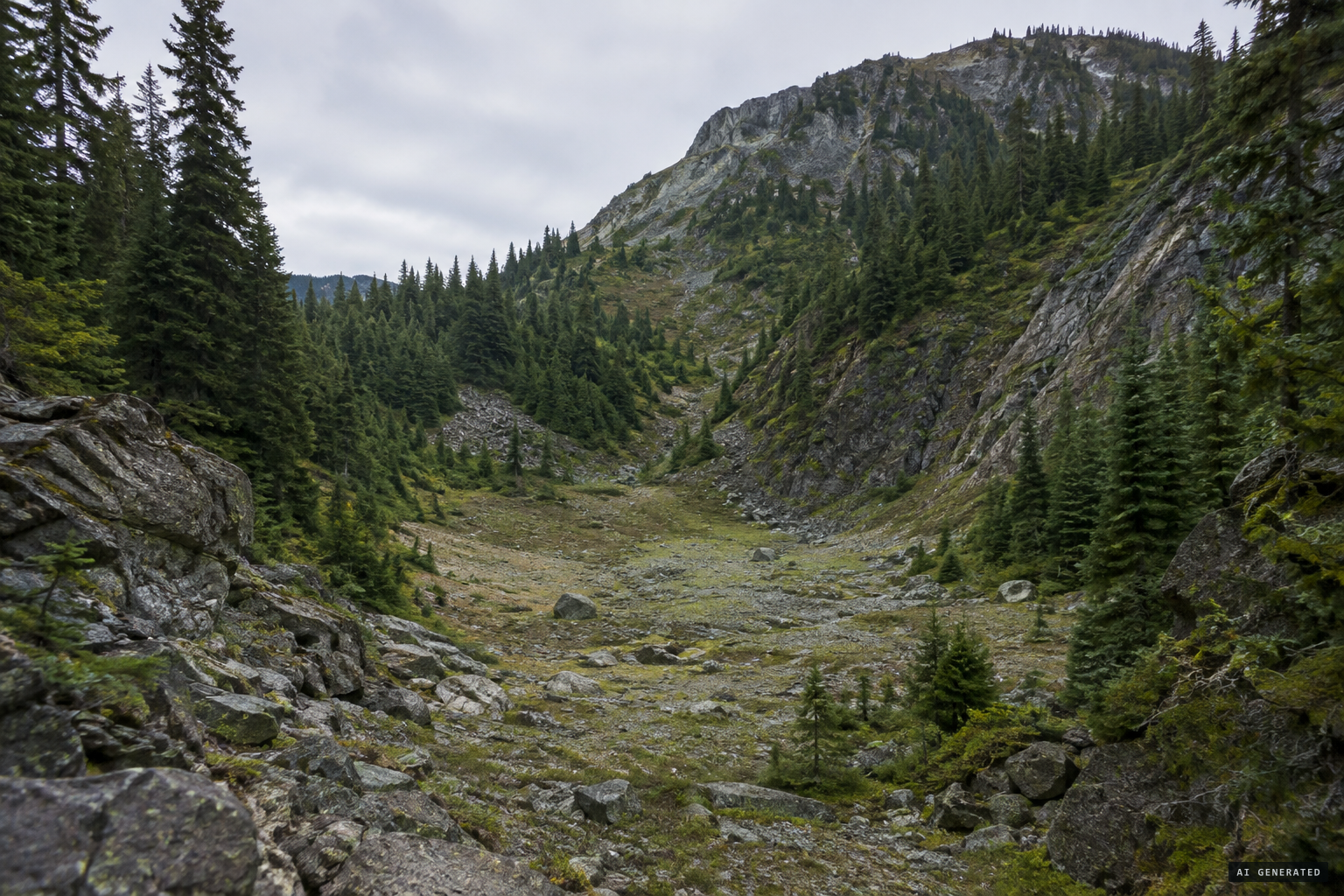 No physical evidence: no tracks, no hair, no photographs, no cedar-bark blankets