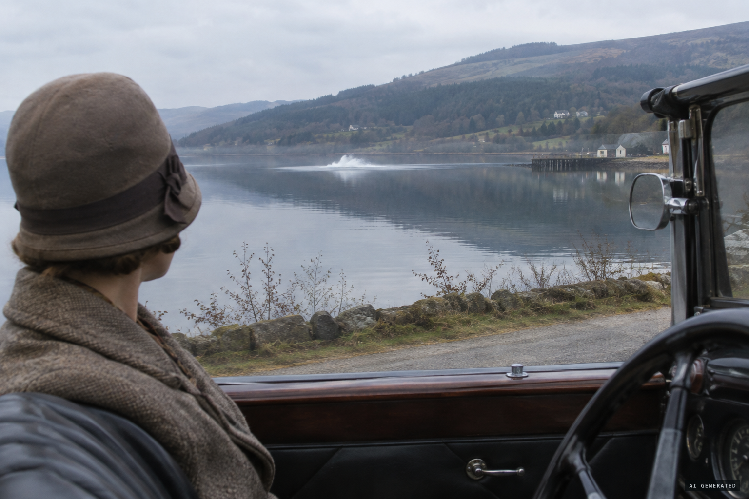 Aldie Mackay sees the calm loch erupt near Abriachan Pier