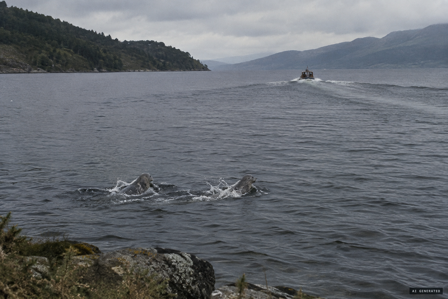 The rival explanations: seals, boat wakes, or something else