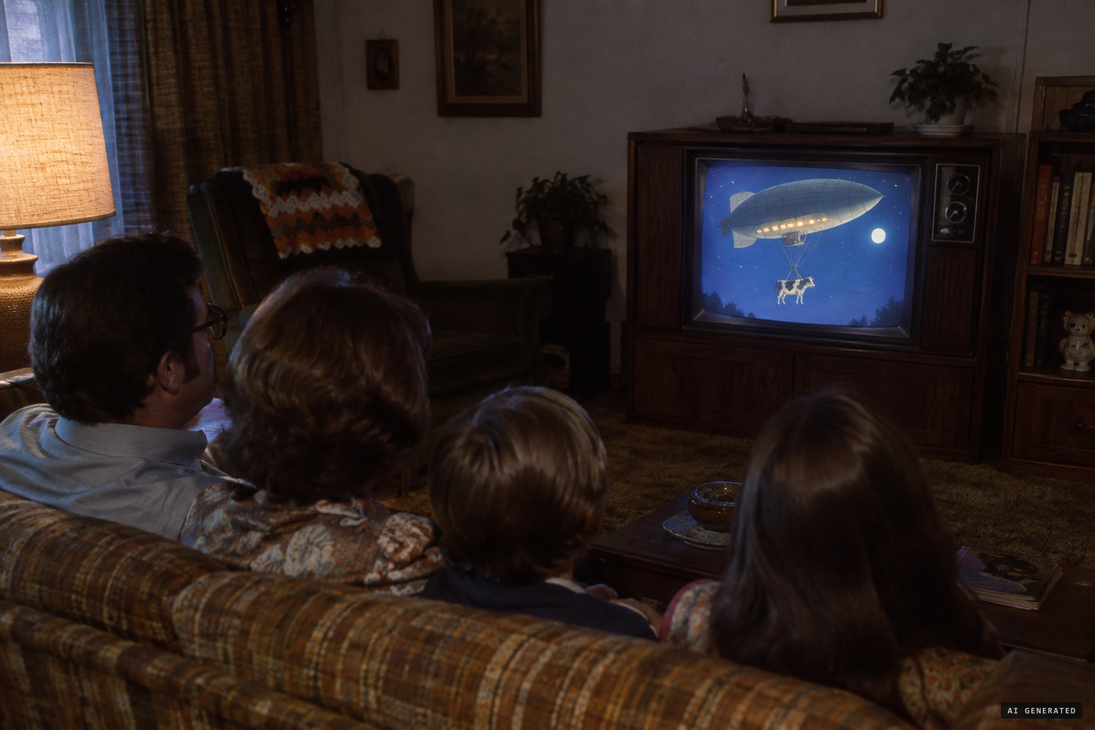 1979: a documentary still presents the calf-napping as genuine