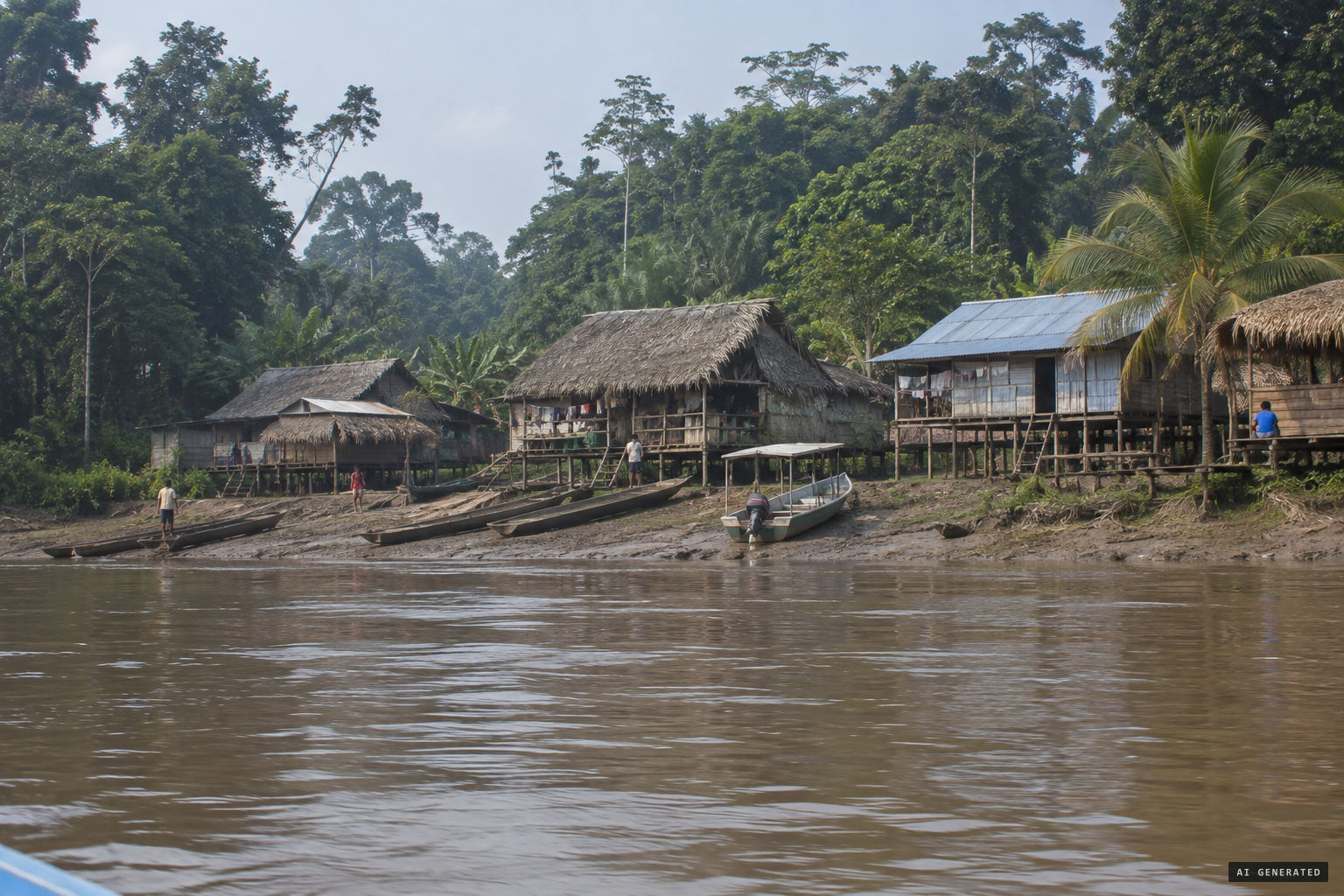 San Antonio de Pintuyacu, an Ikitu community on the Nanay river, about 10 hours from Iquitos