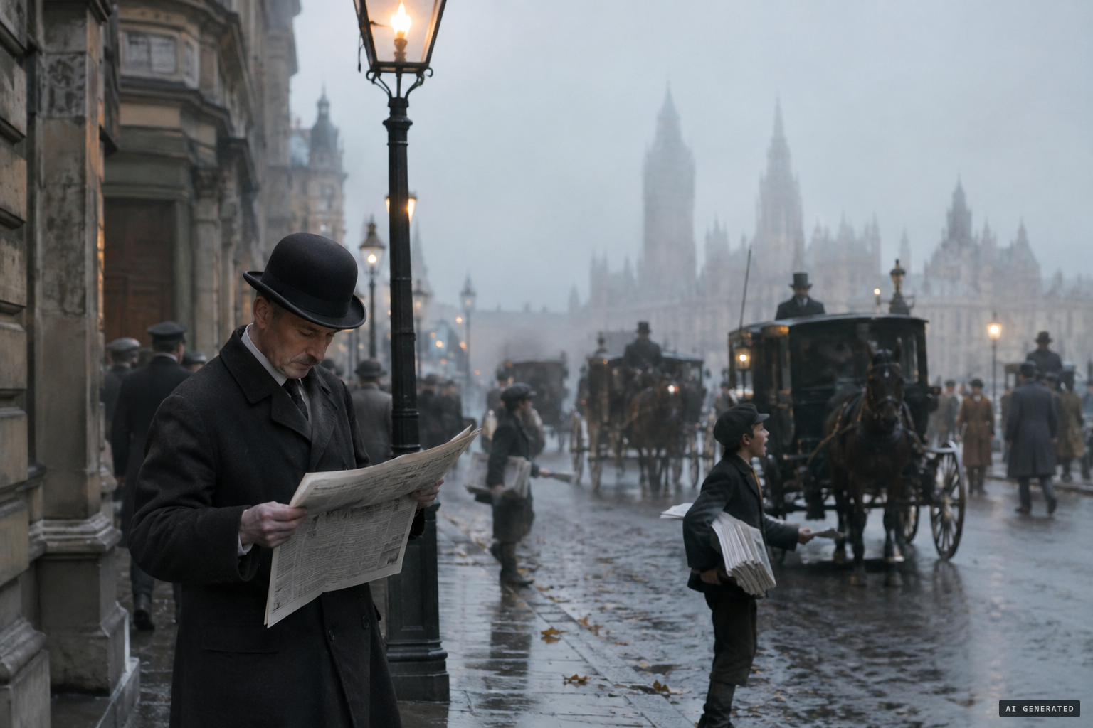 Arthur Machen's story 'The Bowmen' appears in The Evening News