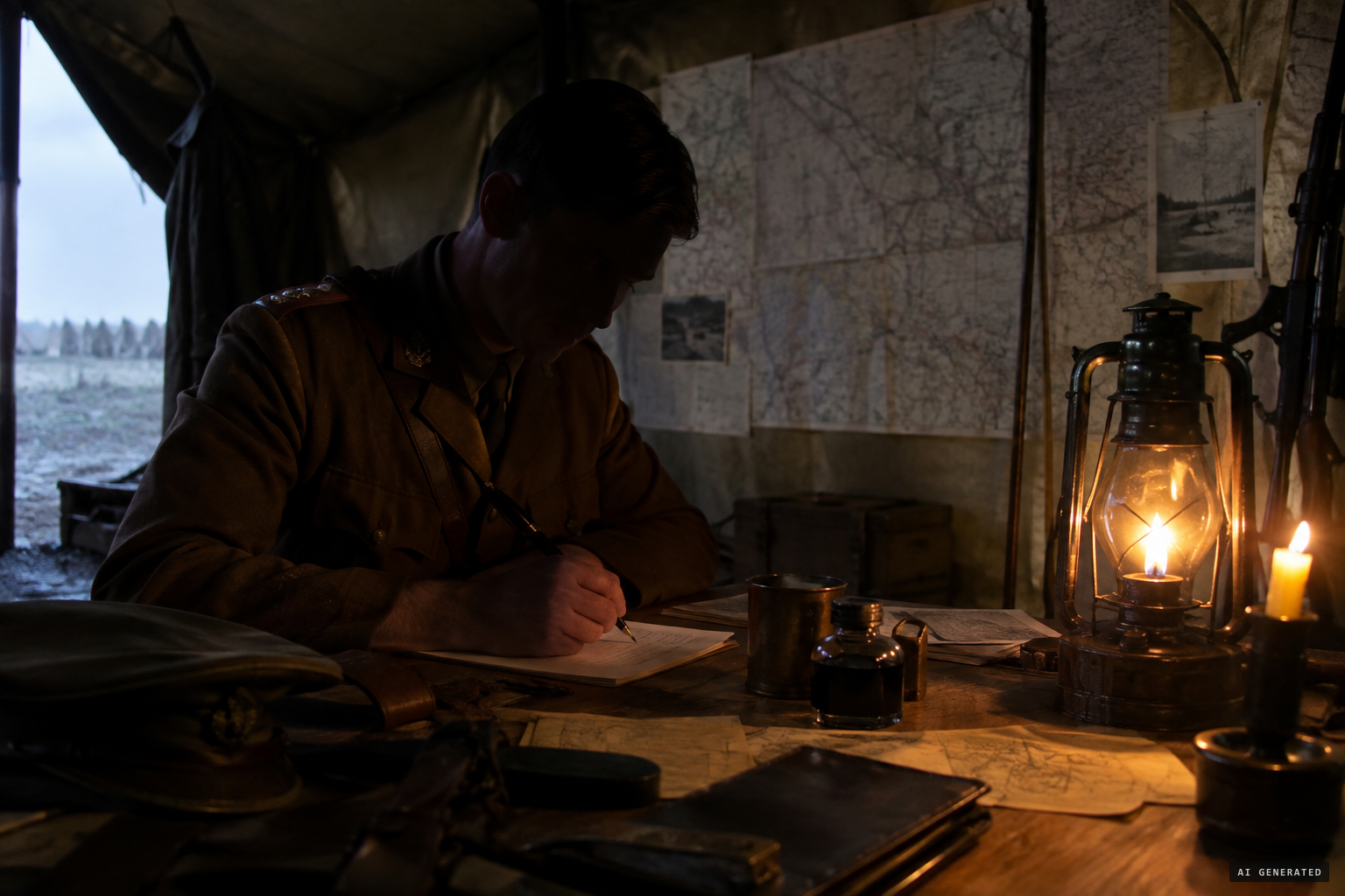 A general's letter tells of the angel of the Lord on a white horse